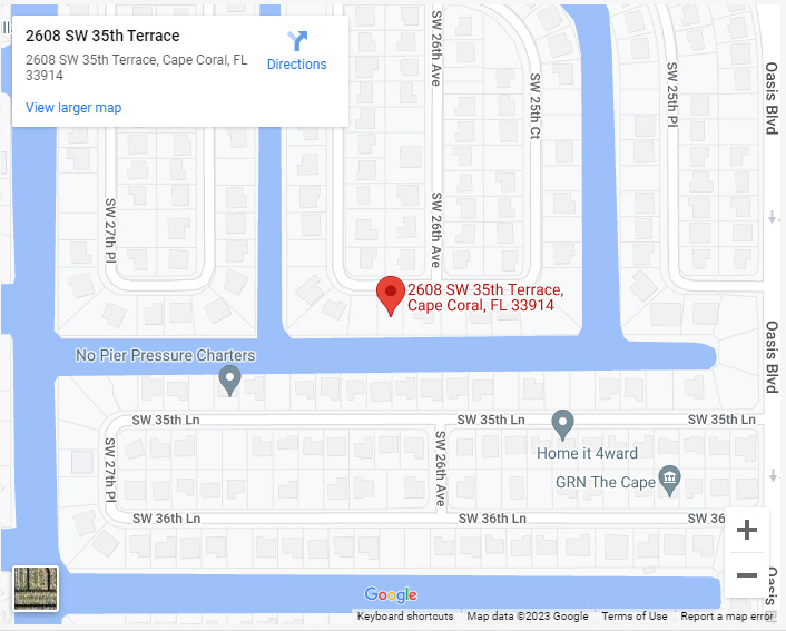 Location of Villa Seashell